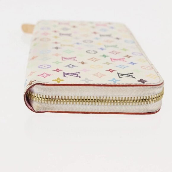 LOUIS VUITTON Monogram Multicolor Zippy Wallet Wallet White M60241 Auth BA6676 - Picture 6 of 14